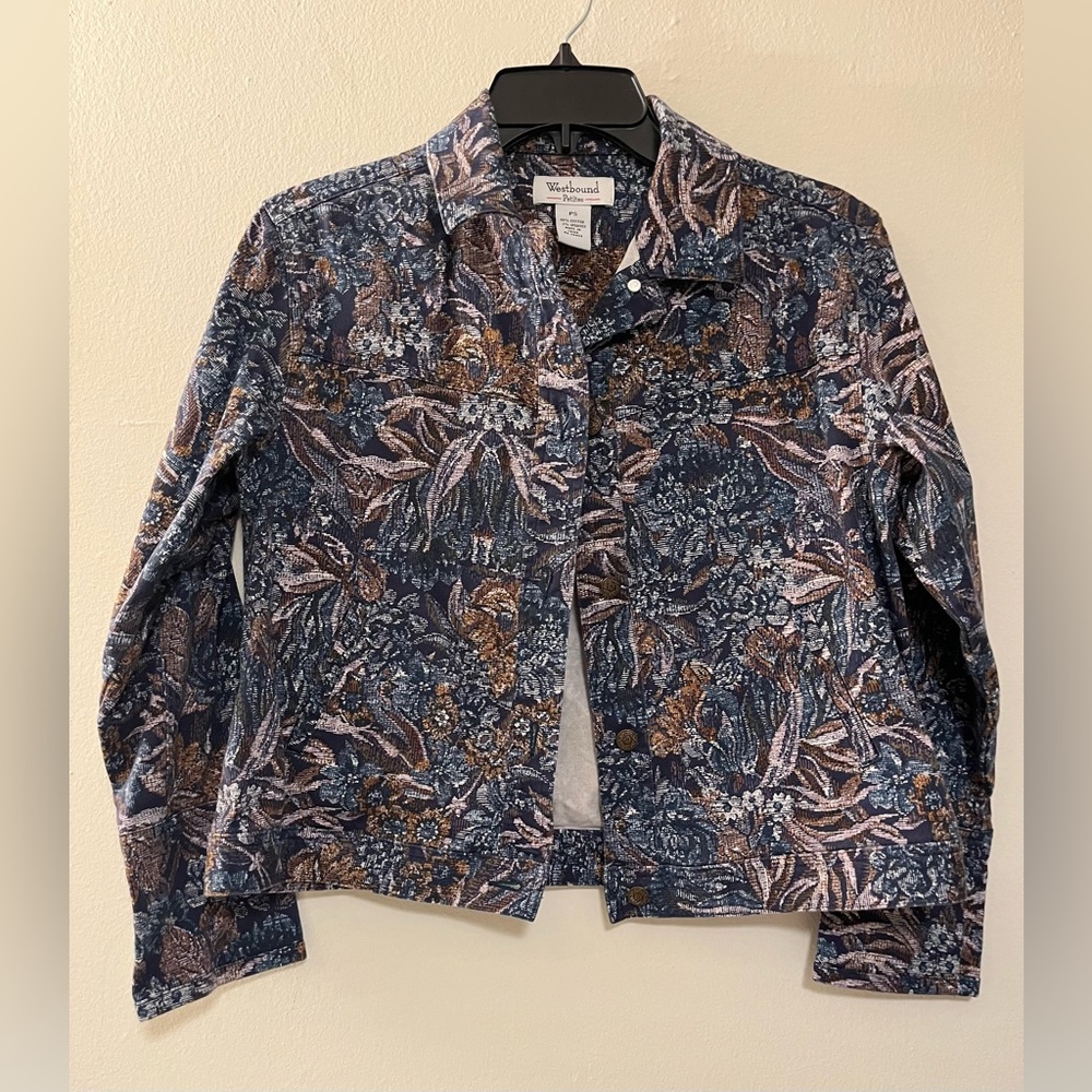 Vintage Westbound Tapestry Jacket with Deco Buttons